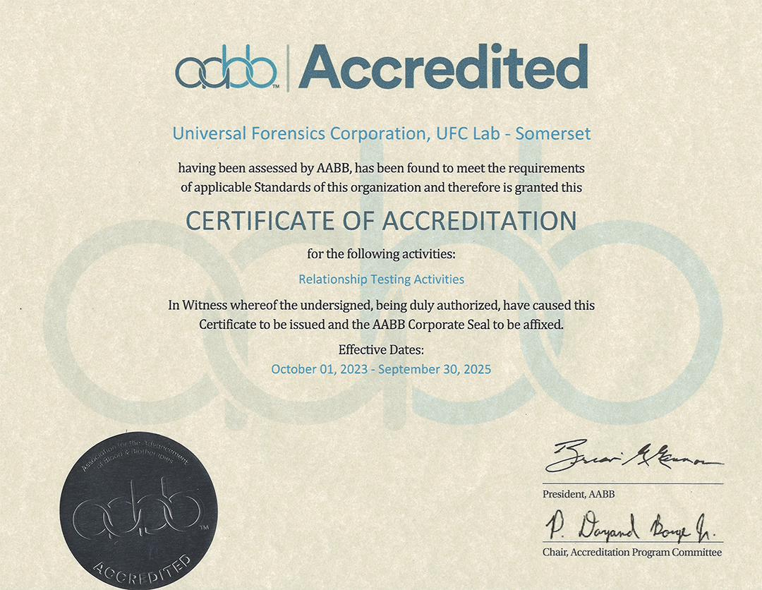 AABB Accreditation Certificate